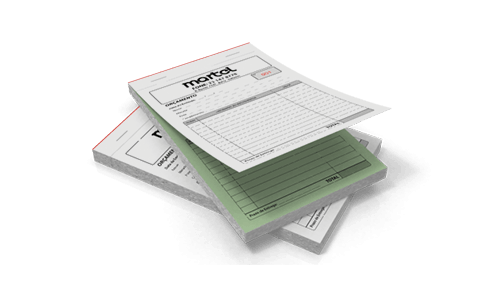 Talão Numerado Autocopiativo com 2 vias